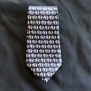 Blue Elephant Tie by Rene Chagal